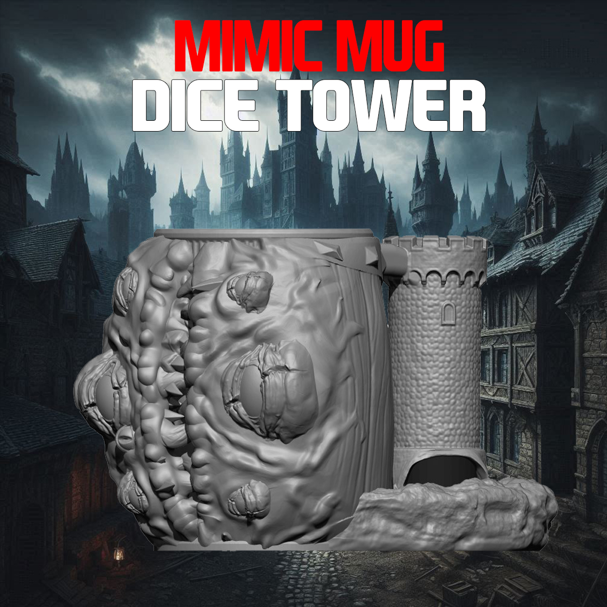MONSTER MUG DICE TOWER [COMMERCIAL LICENSE]